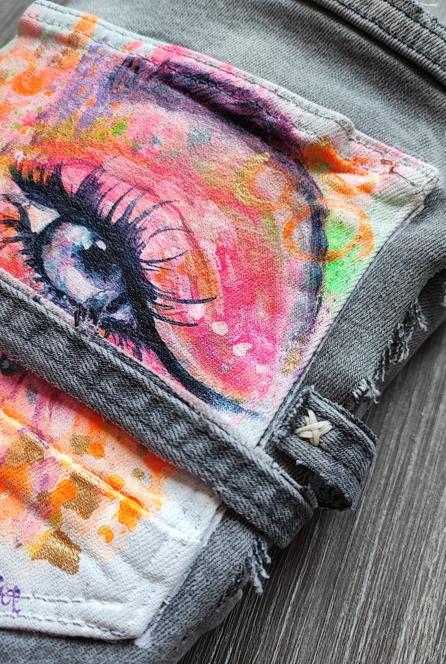 The painted jeans art journal lesson