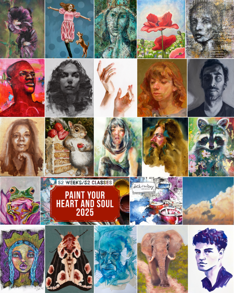 Paint Your Heart and Soul 2025 A year-long art course
